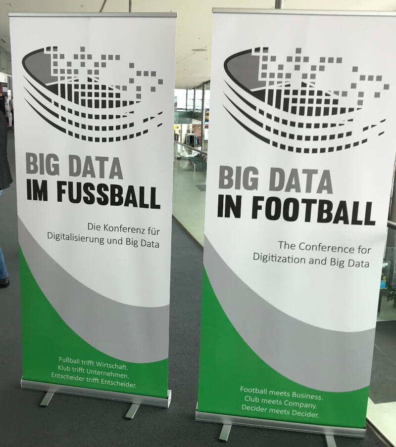 Empfangsbereich bei der Konferenz zu Big Data im Fußball